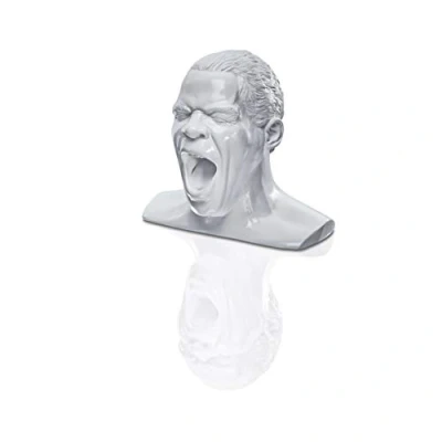 Abbildung von Oehlbach Scream Unlimited Kopfhörerständer in Form des legendären Kopfes Optimale Aufbewahrung von größeren Over /On Ear Kopfhörer Handmade weiß