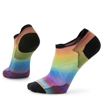 Abbildung von Smartwool RUN Cushion Pride Rainbow Print LOW Füßlinge, Größe: 34 37, Multi color