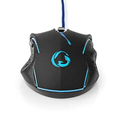 Abbildung von NEDIS Gaming Mouse Verdrahtet 1200/1800 / 2400/3600 DPI Einstellbar Anzahl Knöpfe: 6 Programmierbare Tasten Rechtshändig 1.50 m LED