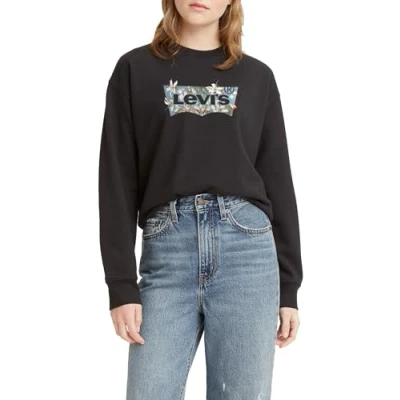 Abbildung von Levi&#039;s Graphic Standard CREW Sweatshirt, Damen, Größe: XXS, Black