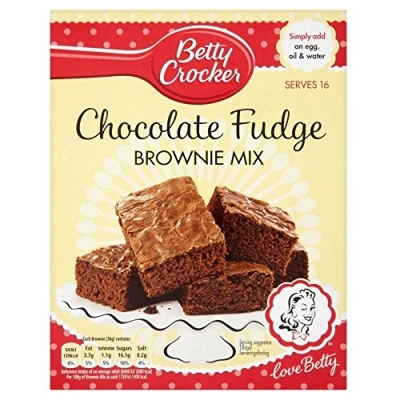 Abbildung von Betty Crocker Chocolate Fudge Brownie Mix (415g) Packung mit 2