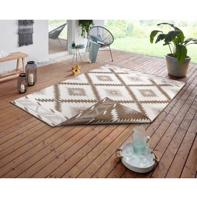 Abbildung von NORTHRUGS Teppich &quot;Malibu&quot;, rechteckig, In &amp; Outdoor, Wetterfest, Balkon, Garten, Wohnzimmer, Wasserfest