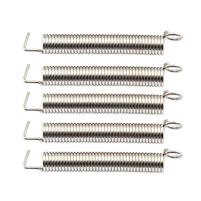 Abbildung von Musiclily Pro Medium Stahl E Gitarre Tremolo Tension Bridge Federn für Stratocaster Strat ST Gitarre, Nickel (5er Set)