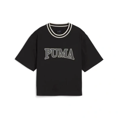 Abbildung von Puma Squad Graphic Tshirt print, Damen, Größe: Small, Black