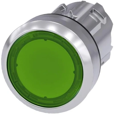 Abbildung von Siemens Sirius ATC Push Button 22 MM RUND Metallic/A Bright Green Unterputz