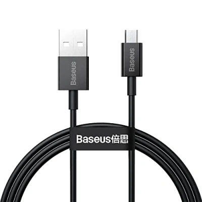 Abbildung von Baseus Superior Micro USB Kabel 2A mit Schnellladung 1 Meter schwarz