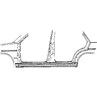 Abbildung von VAN WEZEL 5824104 Schweller Reparaturblech rechts VOLKSWAGEN: Polo III Schrägheck