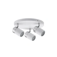 Abbildung von Paulmann 66712 Spotlight Zyli IP44 Rondell max 3x10W GU10 Weiß/Chrom 230V Metall 667.12 Deckenleuchte Lampe LED Deckenlampe ohne Leuchtmittel