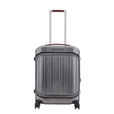 Abbildung von Piquadro Light Frame FAST Check Hardside Spinner Trolley, Größe: One Size, Black natural tan