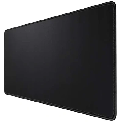 Abbildung von HIHUHEN Gaming Mauspad für Schreibtisch, Büro, groß, 800 x 400 3 mm, Komfortables mit glatter Stoffoberfläche verbesserte Präzision und Geschwindigkeit (80x40 Black)
