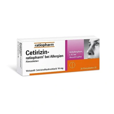 Abbildung von Cetirizin ratiopharm bei Allergien 10 mg 20 St