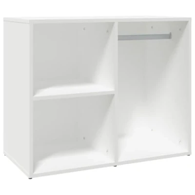 Abbildung von vidaXL Regal für Schminktisch, Ankleideschrank mit viel Stauraum, Schmuckschrank Schlafzimmer Wohnzimmer, Aufbewahrungsschrank Schrank, Weiß Holzwerkstoff