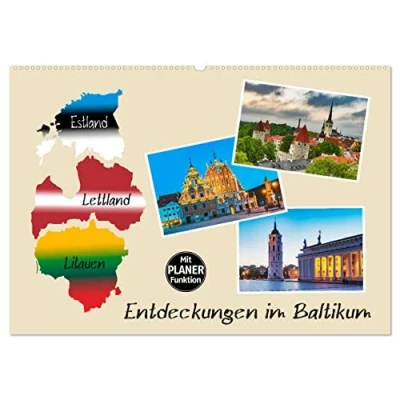 Abbildung von Entdeckungen im Baltikum (Wandkalender 2025 DIN A2 quer), CALVENDO Monatskalender