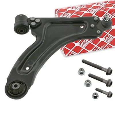Abbildung von febi BILSTEIN 34224 Querlenker Plus mit Anbaumaterial Trag /Führungsgelenk, Lager Vorderachse rechts, unten Stahlblech