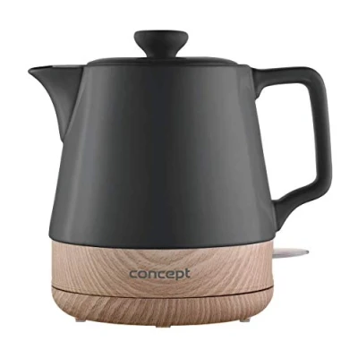 Abbildung von Concept Wasserkocher, 1 l, 1200,00 W, Keramik Elektrische Wasserkocher mit Holzstruktur 1L