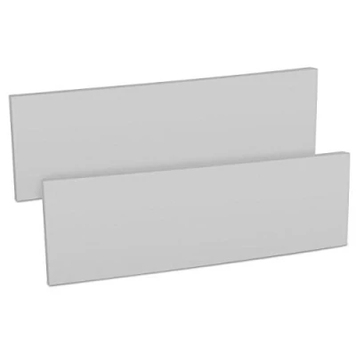 Abbildung von kwmobile 2X Auto Türkantenschutz Wandschutz 40x12x1,5cm Autotür Schutz Garage Set selbstklebend Garagenwand Türkantenschoner in Dunkelgrau
