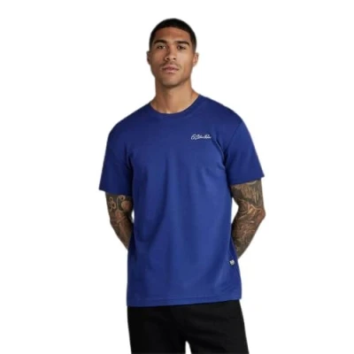 Abbildung von G Star Multi Graphic Tshirt print, Herren, Größe: XL, Ballpen blue