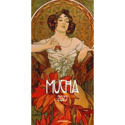 Abbildung von Alfons Mucha Kalender 2025, Wandkalender im Hochformat (33x66 cm) Kunstkalender (Jugendstil)
