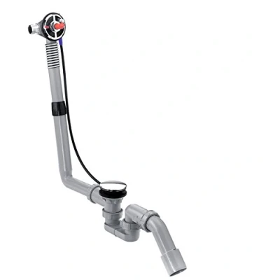 Abbildung von hansgrohe Grundkörper &quot;Exafill S&quot;, Wanneneinlauf, Ablauf und Überlaufgarnitur für Normalwannen