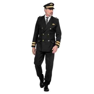 Abbildung von Wilbers Kostüm Pilotenkostüm Karneval Pilot Fasching Fliegerkostüm Herren
