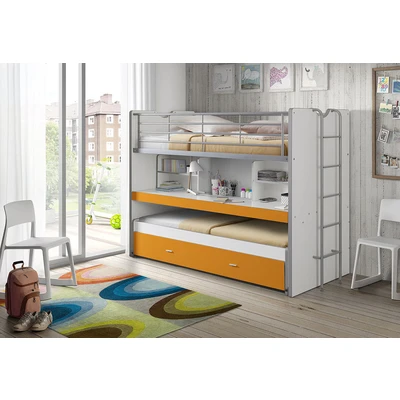 Abbildung von Vipack Hochbett, (Made in Europe), mit 2 Liegeflächen 90 x 200 cm und 1 Bettschublade oder 3. Liegefläche