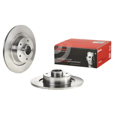 Abbildung von BREMBO 08.C742.37 Bremsscheibe 290 11 5 voll mit Radlagersatz, ABS Sensorring, Schrauben RENAULT: GRAND SCENIC 3