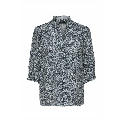 Abbildung von ONLY Carmakoma Carraya Hemdbluse, Damen, Größe: 54, Night sky
