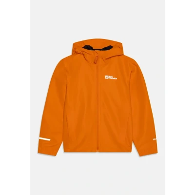 Abbildung von Jack Wolfskin Flaze Regenjacke / wasserabweisende Jacke für Kinder, Größe: 164, Soft amber