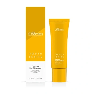 Abbildung von Dagcrème Skin Chemists Collagen 50ml Entfesseln Sie strahlende Jugendlichkeit mit verbessertem Kollagen Support Spendet Feuchtigkeit, strafft und schützt für einen gesunden Glanz