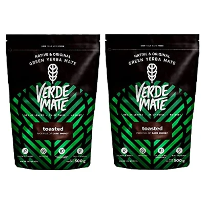 Abbildung von Mate Tee Verde Green Tostada Toasted anregender aus Brasilien (1000g (2x500g))