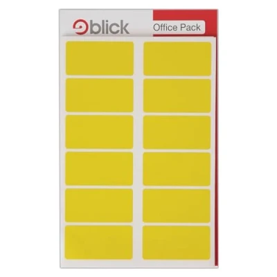 Abbildung von Blick Etiketten (25 x 50 mm, Vorteilspackung) 320 Stück gelb