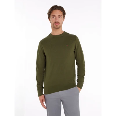 Abbildung von Tommy Hilfiger CREW NECK Strickpullover, Herren, Größe: XL, Army green