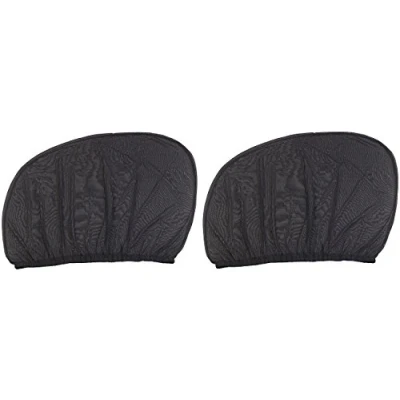 Abbildung von Lescars Sonnenschutz fürs Auto: 2er Set Universal Überzieh Sonnenschutze für Auto Seitenscheiben (Sonnenschutz Überzug Auto, Autofenster, Seitenfenster Schatten)