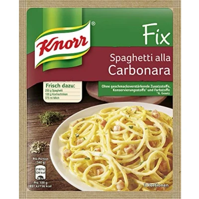 Abbildung von Knorr Fix Spaghetti alla Carbonara 3 Portionen (27 x 42 g)