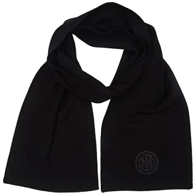 Abbildung von Inter , Schal mit 3D Stickerei, offizielles Merchandising Produkt, Schwarz, Einheitsgröße