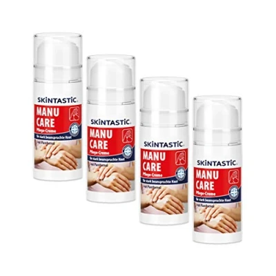 Abbildung von Manu Care Pflege Creme 4 x 100 ml Pumpspender Handcreme