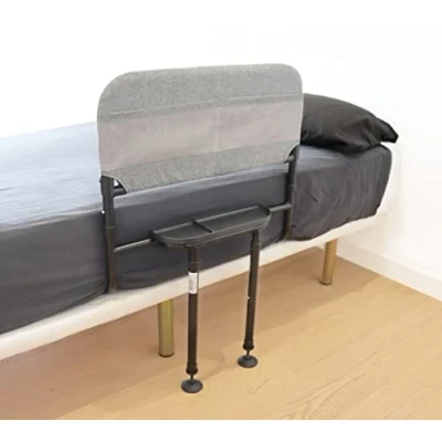 Abbildung von KMINA Bettgitter Rausfallschutz Senioren (Bis zu 145 kg), Verstellbarer Aufstehhilfe Bett, für Ältere Erwachsene, Haltegriff Bett Aufstehhilfe, Bettgeländer
