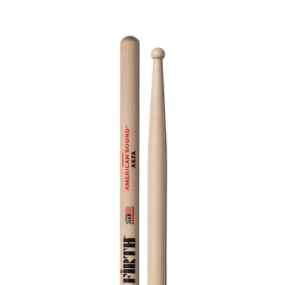 Abbildung von Vic Firth American Sound Series Drumsticks 7A Round Wood Tip
