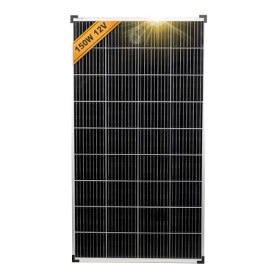 Abbildung von enjoy solar Mono 150 W 12V Monokristallines Solarpanel Solarmodul Photovoltaikmodul ideal für Wohnmobil, Gartenhäuse, Boot