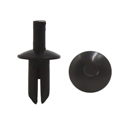 Abbildung von sourcing map 20 Stücke 5mm Durchmesser Loch Kunststoffnieten Spritzschutz Befestigungsclips Schwarz