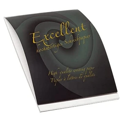 Abbildung von Rössler Papier 20201711 Excellent Briefblock DIN A4, 80 Gramm, 50 Blatt, weiß