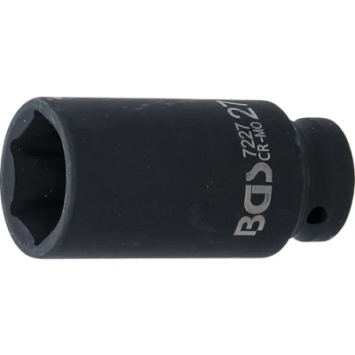 Abbildung von BGS 7227 Kraft Steckschlüssel Einsatz Sechskant, tief 12,5 mm (1/2&quot;) SW 27