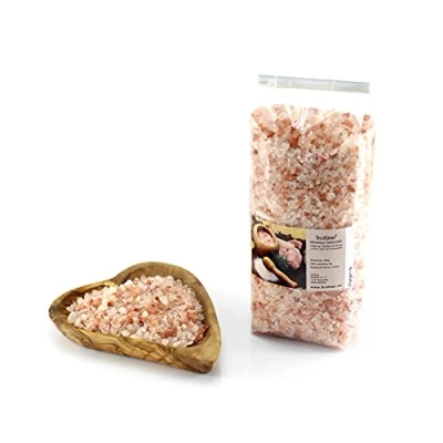 Abbildung von budawi® Salz Salzkristall Badesalz südl. Himalaya 1 kg Granulat Pakistan Salt Range