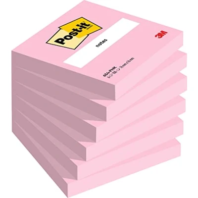 Abbildung von Karten POST IT , 76x76mm, 6x100 Karten, pink 1 PA