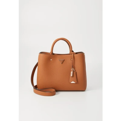 Abbildung von Guess Meridian Handtasche, Damen, Größe: One Size, Cognac