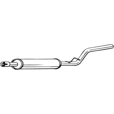 Abbildung von BOSAL 280 165 Mittelschalldämpfer VOLKSWAGEN: Caddy 3 Kombi, Kastenwagen