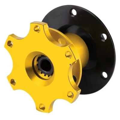 Abbildung von Lyrlody 6,6 cm Universal Lenkrad Schnellspanner, Lenkradnabe Spacer Lager Adapter Kit, für die meisten lenkrad, Nabenadapters Schnellspanner Adapter, Lenkradnaben