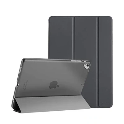 Abbildung von ProCase iPad Pro 12.9 Zoll 2017/2015 Hülle Cover (Alte Model, 1st und 2nd Gen.), Ultra Dünn Leicht Stand Schutzhülle Shell mit Translucent Frosted Rückhülle Grau