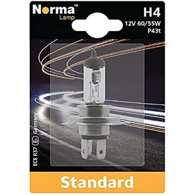 Abbildung von Norma 210611 201 H4 Halogen Scheinwerferlampe Einzelblister 12 V 60/55 W P43t