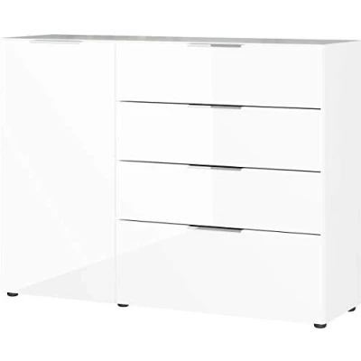 Abbildung von GERMANIA Sideboard &quot;Oakland&quot;, in 2 Breiten, Fronten und Oberboden mit Glasauflage